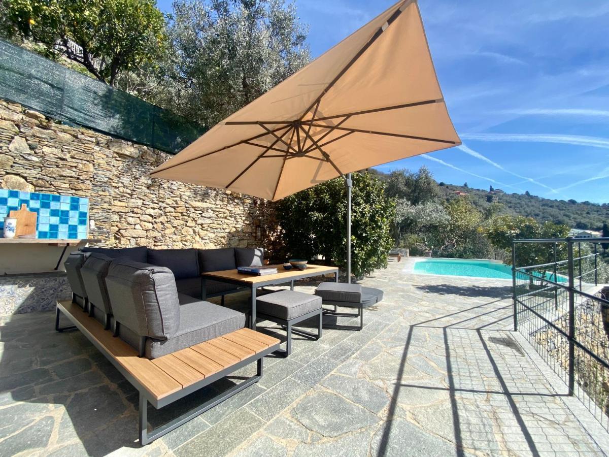 Appartamento CasaViva - Ampio Trilocale vista mare con piscina - Pieve Alta Pieve Ligure Esterno foto