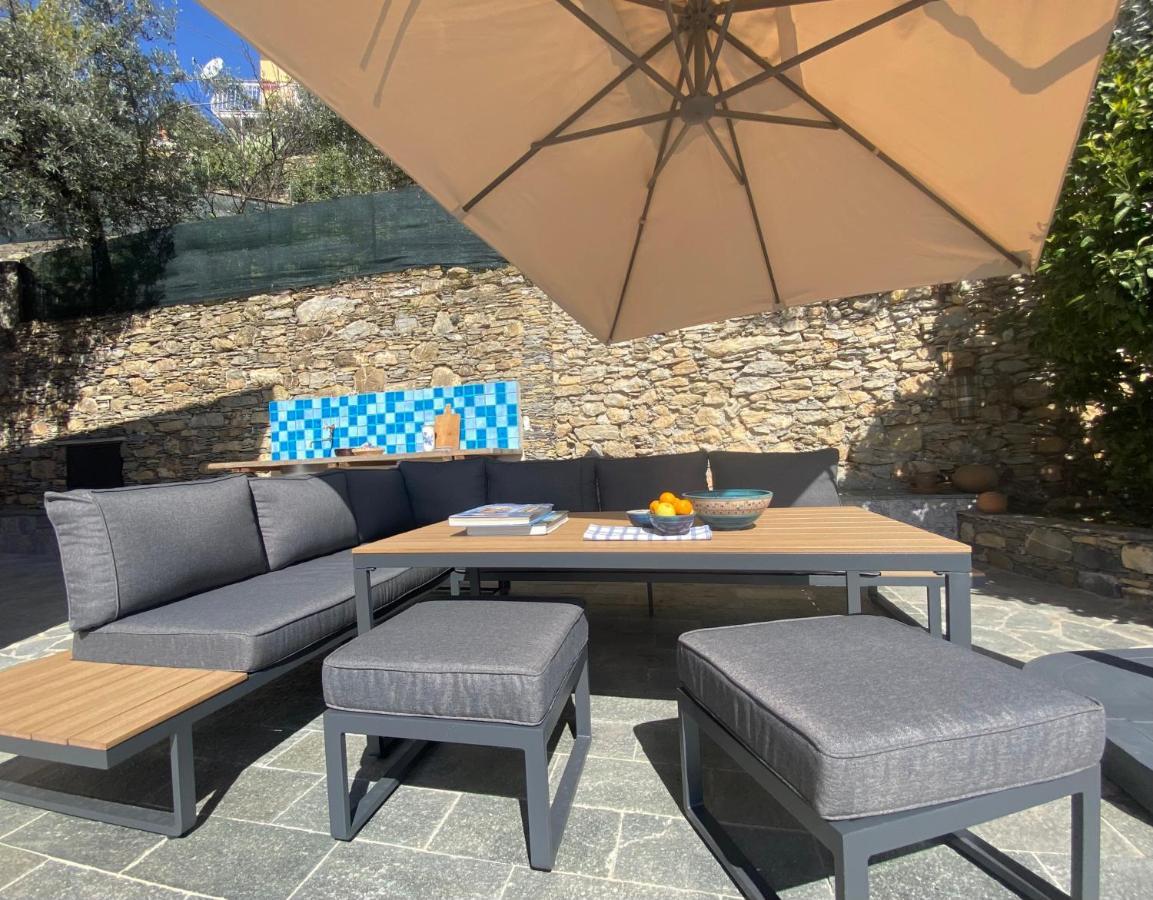 Appartamento CasaViva - Ampio Trilocale vista mare con piscina - Pieve Alta Pieve Ligure Esterno foto