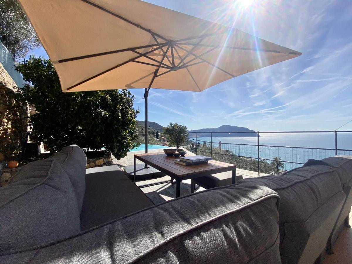 Appartamento CasaViva - Ampio Trilocale vista mare con piscina - Pieve Alta Pieve Ligure Esterno foto